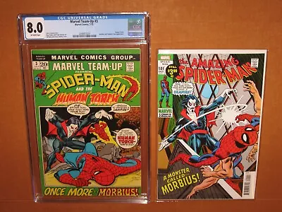 Marvel Team-Up #3 CGC 8.0 3rd Morbius! + BONUS ASM 101 Facsimile! 12 Pix INSURED • $199