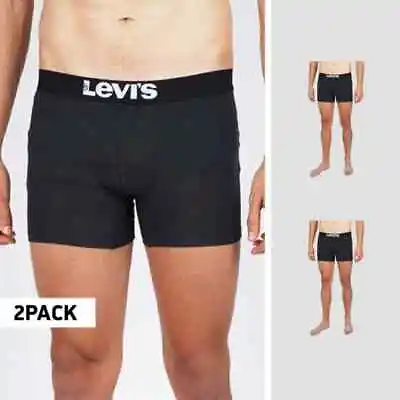 Levi's 37149-0189 Men's 2 Pack Boxer Brief Underwear Jet Black (Size XL) • £14.99