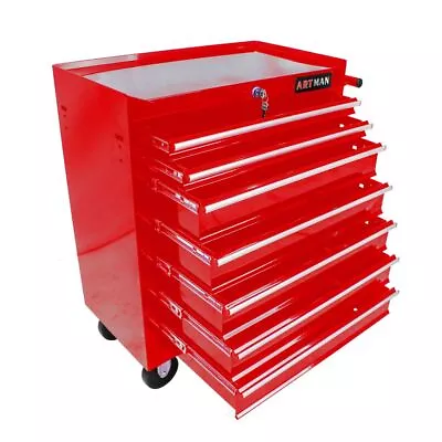 30in Mobile Workbench Rolling Tool Cabinet With 7 Drawer Single Door Tool Chest • $239.99