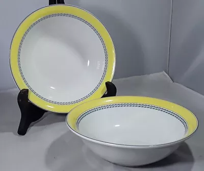 £14 • Buy Pair Of Royal Doulton Blueberry Pattern ( 6 1/4 Inches - 16 Cm ) Cereal Bowls  