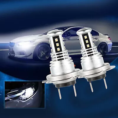 H7 LED Headlight 6000K 2000W 300000LM Low Beam Bulbs High Power US • $17.89