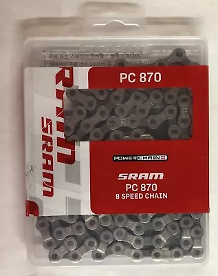 SRAM PC-870 Chain 6 7 8-Speed - 114 Links With Silver Link Connector • $24.99