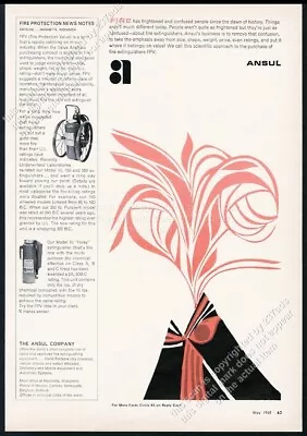 1965 Ansul Foray Model 10 Fire Extinguisher Photo Volcano Art Vintage Print Ad • $9.99