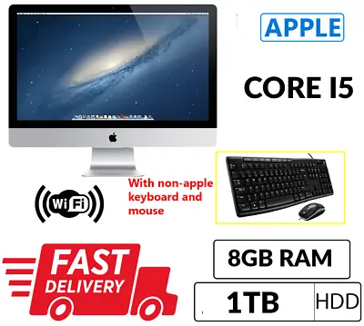 Apple IMac 21.5  Slim Late 2012 Intel Core I5 8GB Ram 1TB HDD Good Condition • £129.99