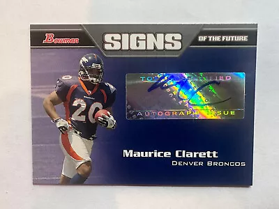 Maurice Clarett 2005 Bowman Signs Of The Future Rookie Autograph RC Auto Buckeye • $12.99