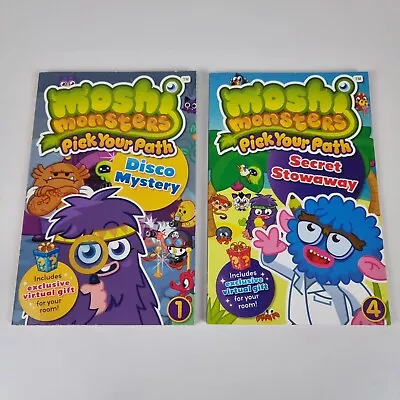 Moshi Monsters Pick Your Path Disco Mystery & Secret Stowaway Paperback Book • $10.27