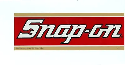  NEW  Vintage Snap-on Bill Elliot Tool Box Sticker Emblem Racing Decal SS993 • $25.21