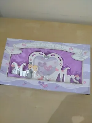  MR & MRS  Message Photo Frame Ideal Wedding Gift For Bride & Groom • £7.99