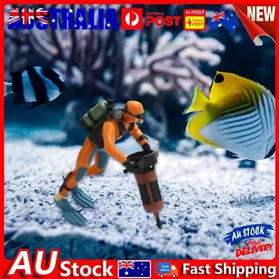 Diver Fish Tank Ornaments Aquarium Floating Landscape Decoration (Orange) • $8.13