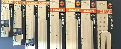 £17.12 • Buy Osram UVC Lamp 5 7 9 11 18 24 36 55 Watt HNS-L Sterilisation Also Fits Oasis Osaga