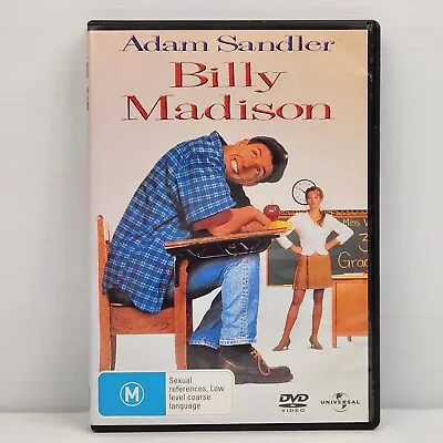 Billy Madison DVD Movie 1995 Adam Sandler Bradley Whitford Comedy Tamra Davis R4 • $4.25