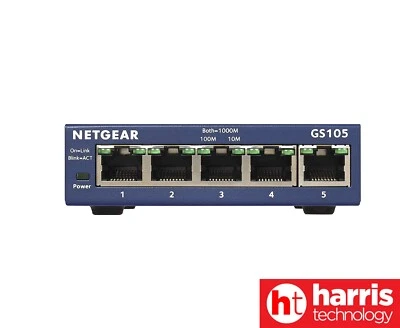 $49.90 • Buy Netgear GS105 ProSafe 5 Port 10/100/1000 Gigabit Switch