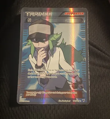 Full Art Ultra Rare Noble Victories - Trainer N Pokémon Card 101/101 Hp • $46.99