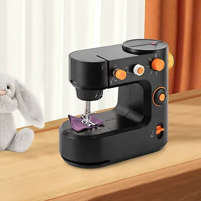 Black Mini Sewing Machine For Beginner Dual Speed Portable Sewing Machine USA • $48.45