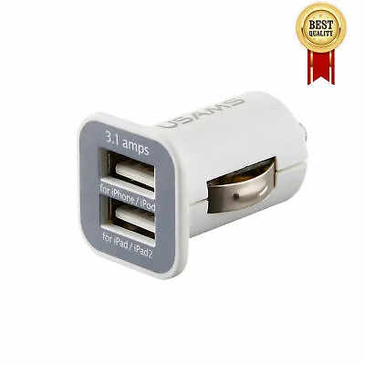 Genuine USAMS Dual USB 3.1A Car Charger Adapter For Apple IPad Mini 2 3 4 Wi-Fi • £3.24