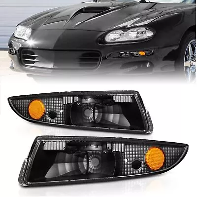 Anzo 511045 Black Euro Style Parking/Signal Light Fit For 93-02 Chevrolet Camaro • $42.93