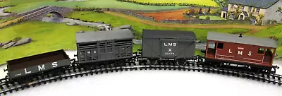 Bachmann Mainline Hornby LMS Wagons & Brake Van - (1987) • £17.99