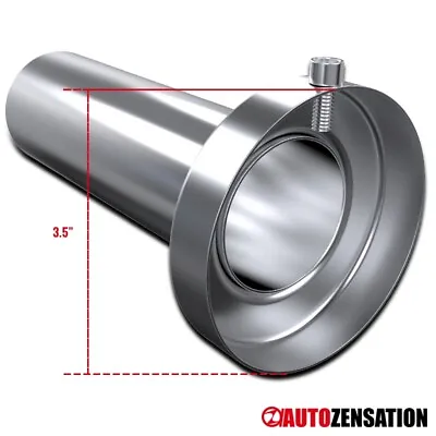 3.5  Round Tip Removable Stainless Steel Exhaust Muffler Sliencer • $16.19