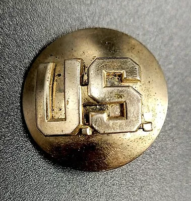 Military “U.S.” Collar Brass Metal Lapel Pin US Army Vintage • $10