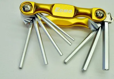 8 Pc Pocket Allen Hex Folding Wrench Set 7/32 3/16 5/32 9/64 1/8 7/64 3/32 5/64 • $9.95