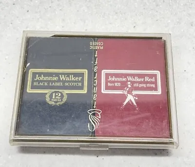 Vintage Johnnie Walker Red And Black Label Scotch Playing Cards • $17.07