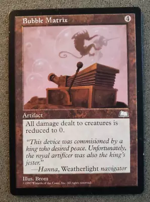 MTG Bubble Matrix Weatherlight Regular Rare Magic The Gathering NM (DS3D1P8).... • $6