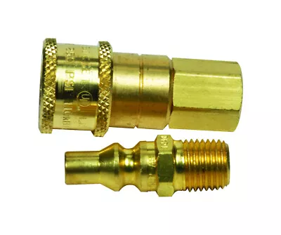 Mr. Heater F276190 Brass Quick Connect Adapter 1/4 FPT X 1/4 MPT Dia. In. • $33.83