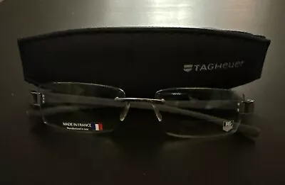 NEW TAG HEUER TH7104 OPTICAL FRAME RIMLESS Col. 017 55-18-135 FRANCE • $79.99