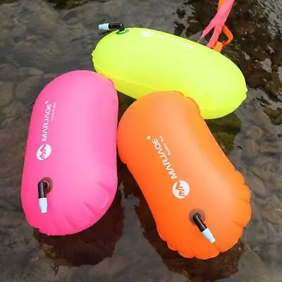 PVC Swimming Buoy Safety Float Air Dry Bag Tow Float Flotatio Inflatable T4L0 • £7.40