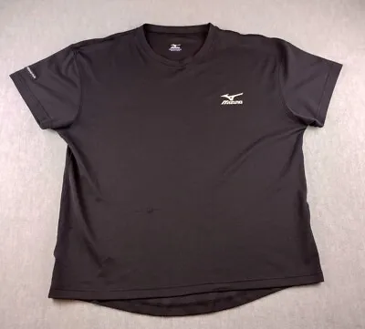 Mizuno Plus Serious Performance Baseball Mens XL Black Stretch Athletic Slim Fit • $9.99