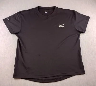 Mizuno T Shirt Plus Serious Performance Baseball Mens XL Black Stretch Slim Fit • $9.99