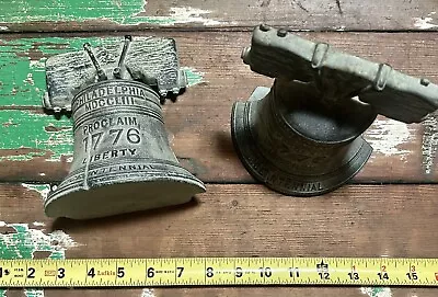 Vintage Virginia Metalcrafters Bicentennial Proclaim 1776 Liberty Bell Bookends • $27