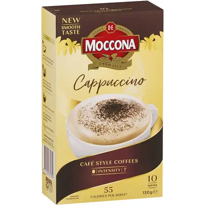 Moccona Coffee Cappuccino Sachets 10 Pack • $10.29