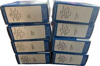 $44.44 • Buy 📰 Lot Of 8 Vintage Wall Street Journal Microfilm Reels 🗞️ 1970s