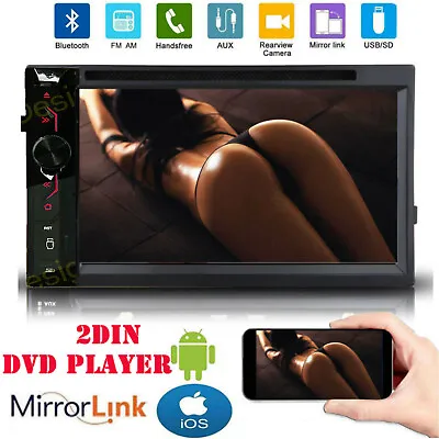 Double 2DIN Mirror Link For GPS Car Stereo DVD CD A5 System HD Radio Player USB • $89.55