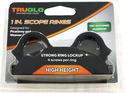 Truglo TRUGLO RINGS 1  HIGH MATTE PICATINNY/WEAVER W/4 SCREWS • $7.99