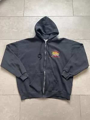 Vintage 90s Lee Gibson Instruments Faded Promo Full Zip Hoodie Sweatshirt Sz XL • $49.97