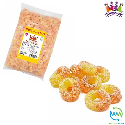 PEACH RINGS Sweets VALENTINES DAY Candy WEDDING Gummy JELLY Kingsway PICK N MIX • £21.99