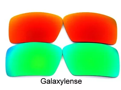 Galaxy Replacement Lenses For Oakley Eyepatch 1&2 Green&Red Polarized 2Pairs • $10.78