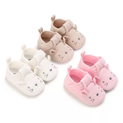 Newborn Baby Boy Girl Pram Shoe Infant Kids Soft Sole Inhouse Crawling Shoe 0-18 • £4.99