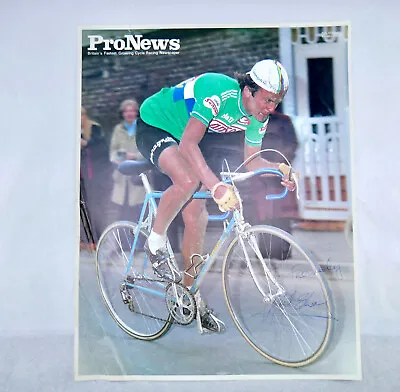 Phil Edwards AUTOGRAPHED Poster Sanson Original Vintage Bike Moser Team 76-80 • $90