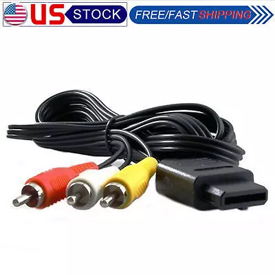 N64 SNES Gamecube 6FT RCA AV TV Audio Video Stereo Cable Cord For Nintendo 64 • $5.78