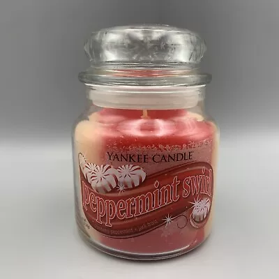 Yankee Candle Peppermint Swirl Jar - Retired Cranberry Peppermint Jack Frost HTF • £19.29