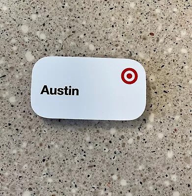 Target Name Tag- Austin.  Official Name Badge. Magnet Backing. • $8