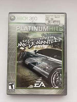 Need For Speed: Most Wanted -- Platinum Hits Edition (Microsoft Xbox 360 2006) • $50