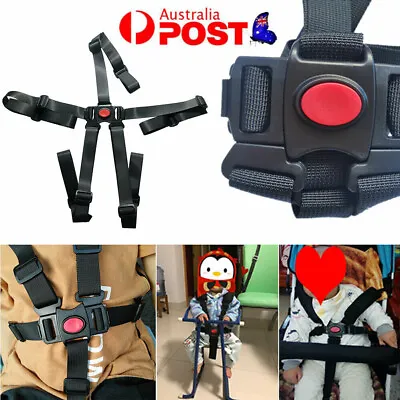 $11.95 • Buy 5 Point Car Belt Buggy Stroller Harness High Chair Children Pram Baby Safe Strap