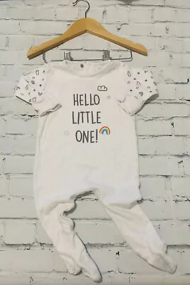£2.90 • Buy Baby Girls 3-6 Months Cute Rainbow Sleepsuit Babygrow *We Combine Shipping*