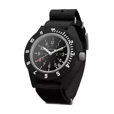 MARATHON 41mm Black Pilot's Navigator With Date High-Impact Composite Fibreshell • $432