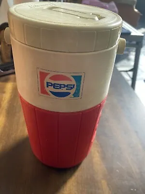 Vintage Pizza Hut 1/2 Gallon Coleman Pepsi Relief Pitcher Water Cooler Jug • $30.33