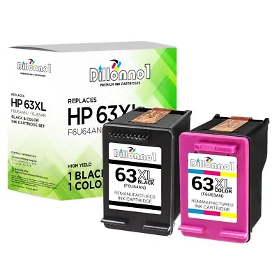 For HP 63XL HP 63 Ink Cartridge For Envy 4516 4520 4522 OfficeJet 3830 4650 5255 • $14.95